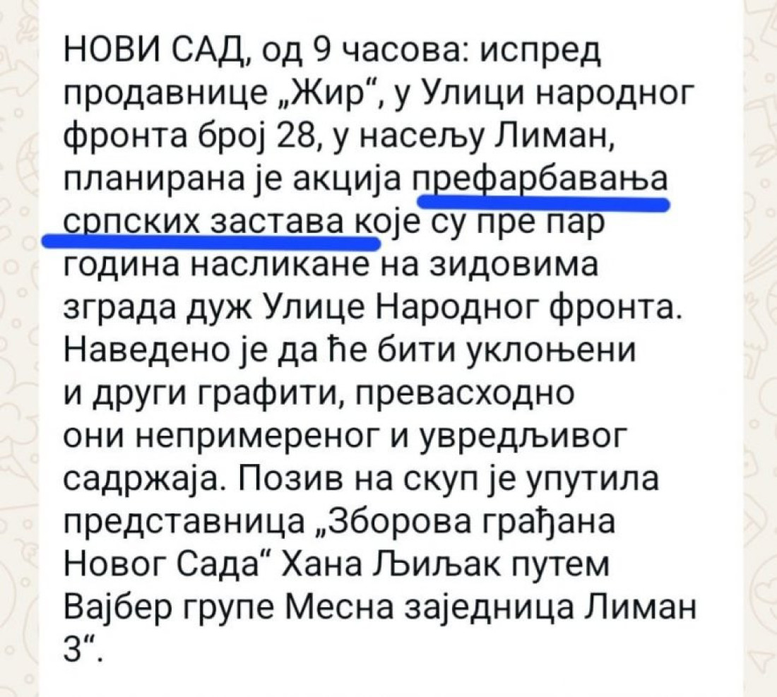 Antisrpska akcija blokadera zgubidana u Novom Sadu: Planiraju prefarbavanje srpskih zastava u Limanu, mrze Srbiju i trobojku