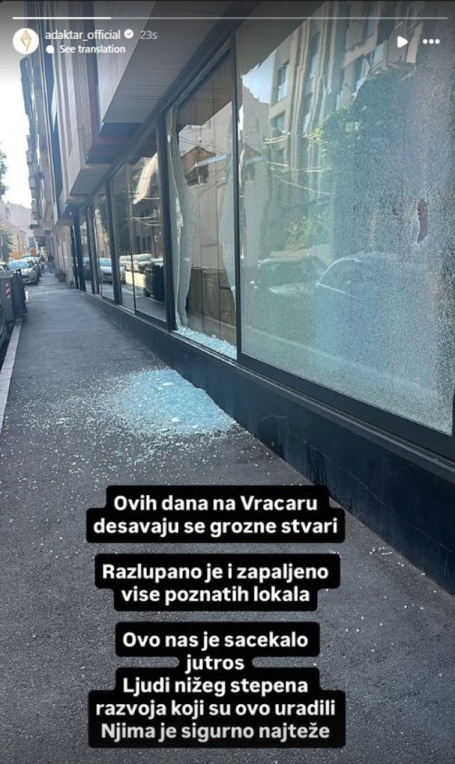 Adaktar se oglasio posle incidenta u svom salonu: Sve je prijavljeno policiji, a evo kolika je šteta (FOTO/VIDEO)