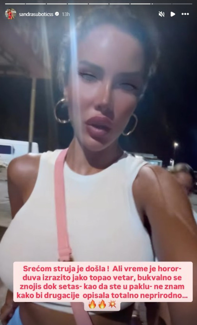 "Sreća da smo izašli iz stana!" Aleksandra Subotić u panici zbog požara u Crnoj Gori!