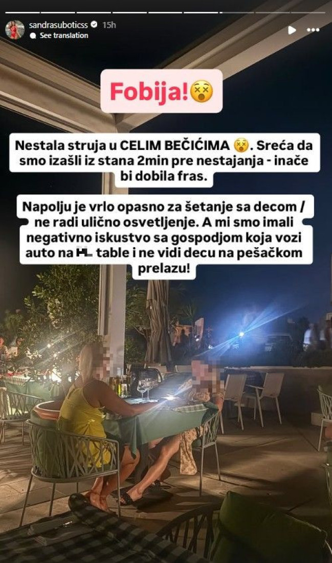 "Sreća da smo izašli iz stana!" Aleksandra Subotić u panici zbog požara u Crnoj Gori!