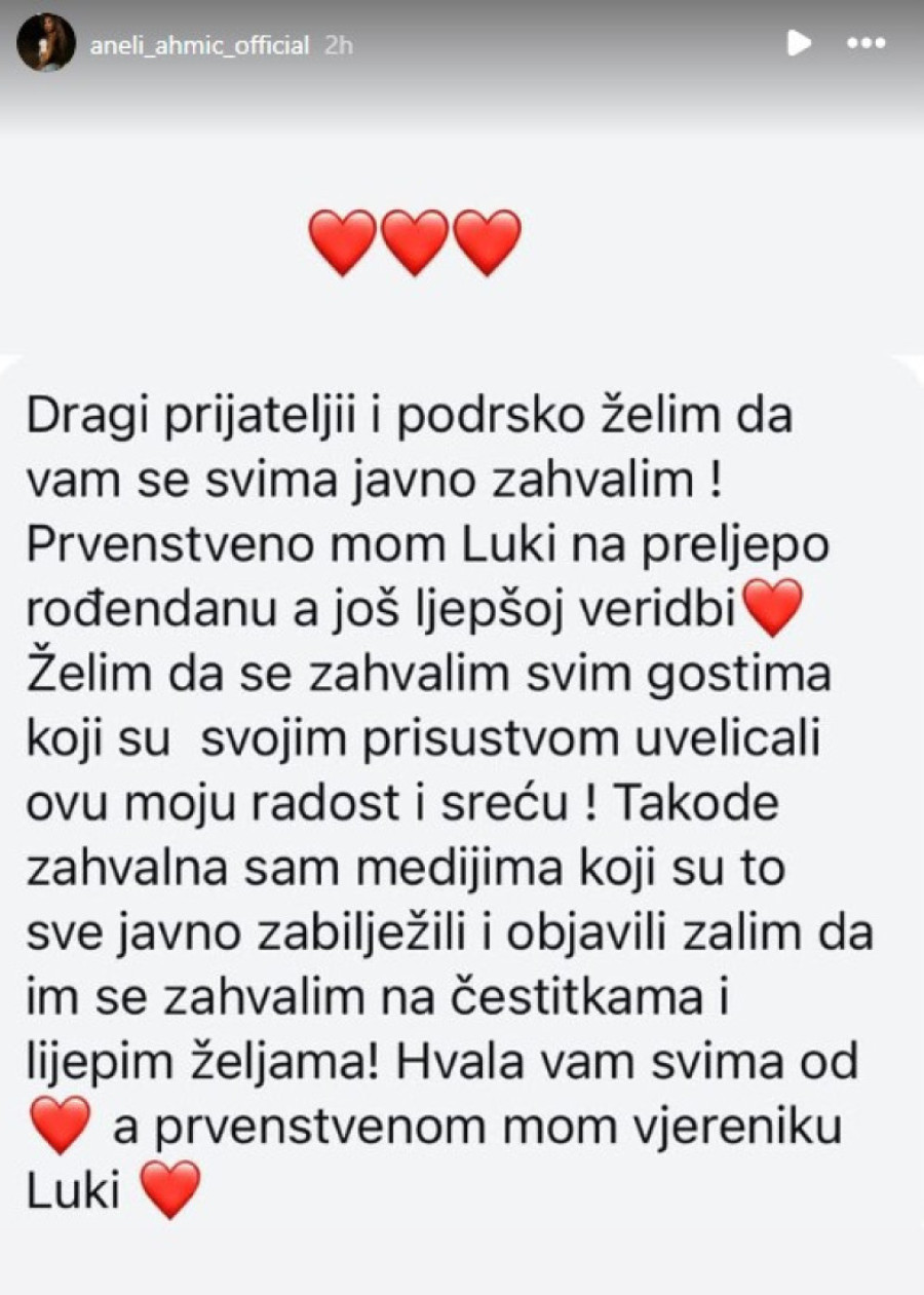 Aneli Ahmić prvi put o veridbi: Ne krije radost! (FOTO)