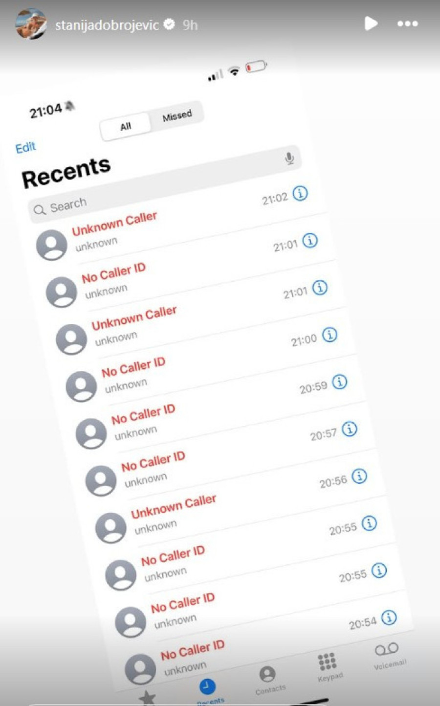 Staniju proganja manijak! Uznemirava je u večernjim satima, pokazala sve pozive