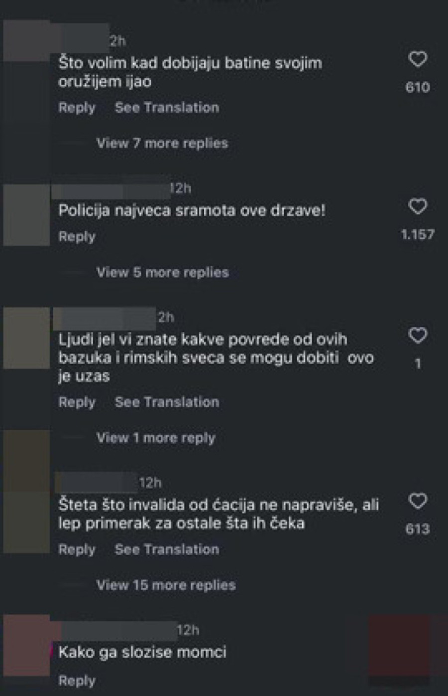 Nasilje blokadera uživo: Sadističko likovanje nad pokušajem ubistva!