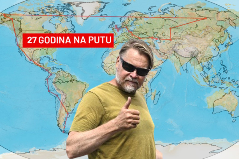 Ovaj čovek skoro tri decenije pešači oko sveta! Uskoro stiže na Balkan, a do kuće broji "sitno"! (FOTO)