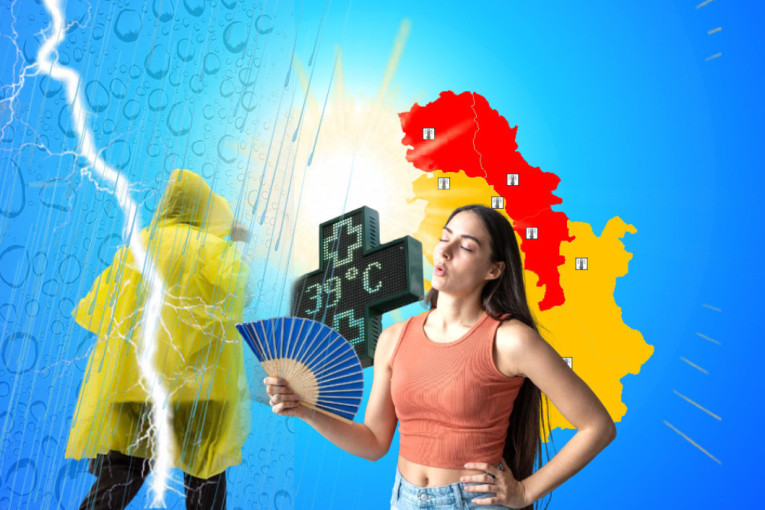 Žestoka vremenska šizofrenija u Srbiji! Dok ovde pljušti i seva, u ovom gradu ljudi hoće da izgore na 40 plus!