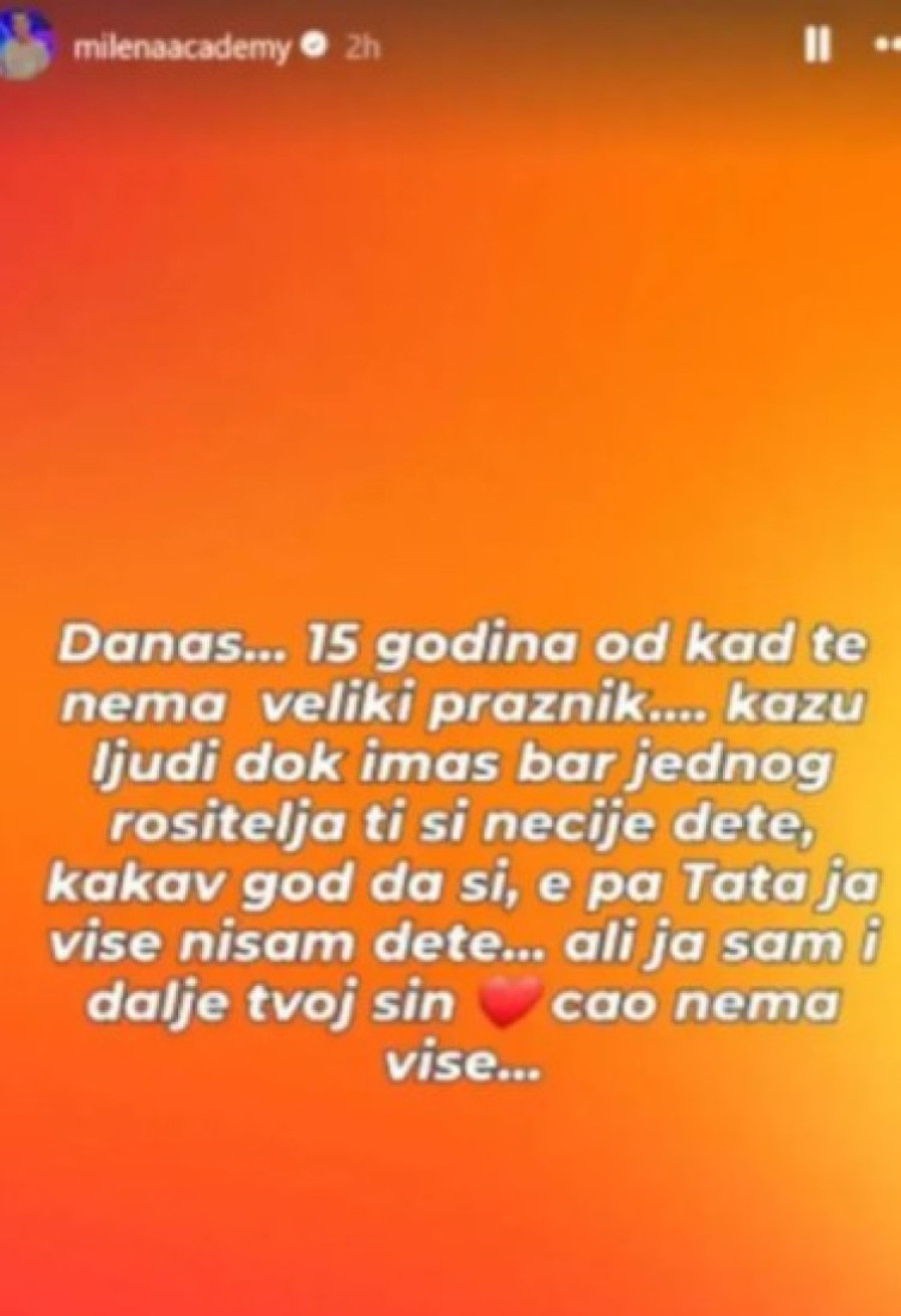 Milena Kačavenda slomljena zbog smrti: Ne može da dođe sebi od bola...