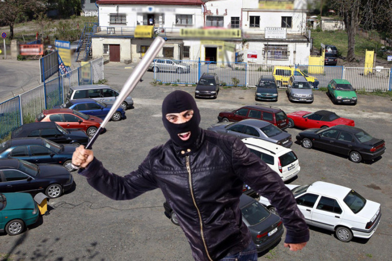 Maskirani napadači upali u valjevski auto-centar: Pretukli gazdu i taksistu i demolirali vozila