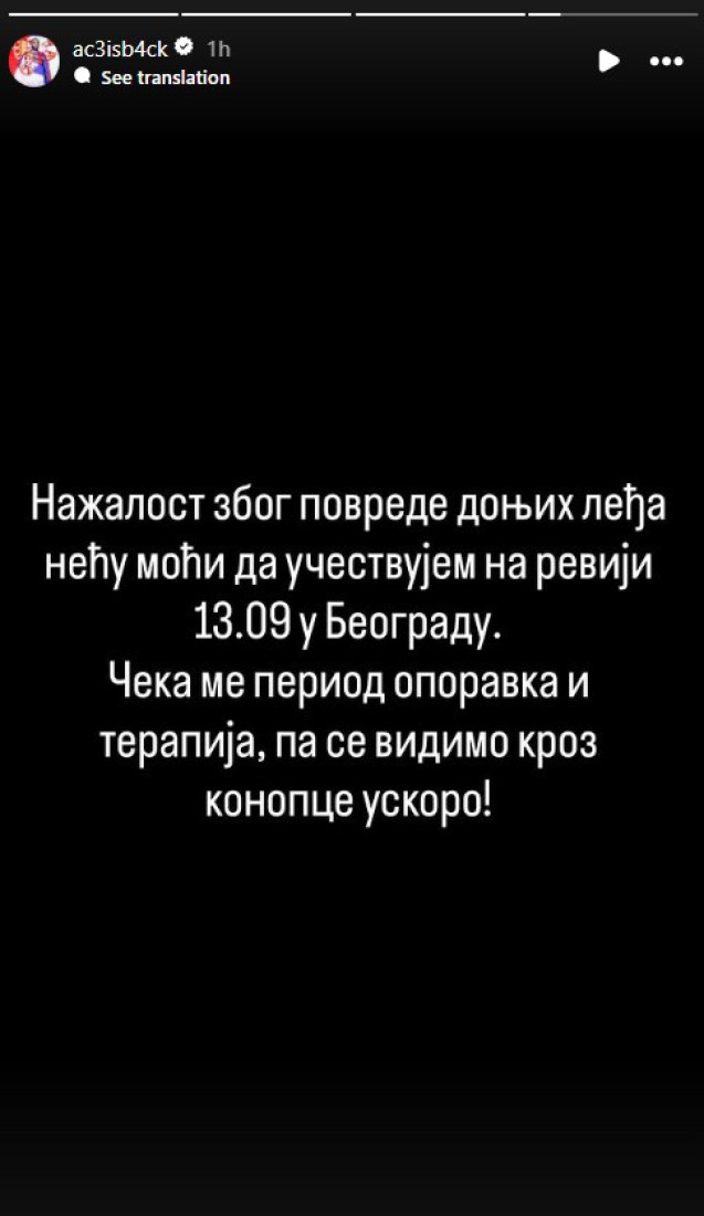 Veljko Ražnatović zadobio ozbiljnu povredu: Evo u kakvom je stanju Cecin sin!