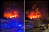 Drama u Petrovcu na Mlavi: Veliki požar guta kineski tržni centar (VIDEO)