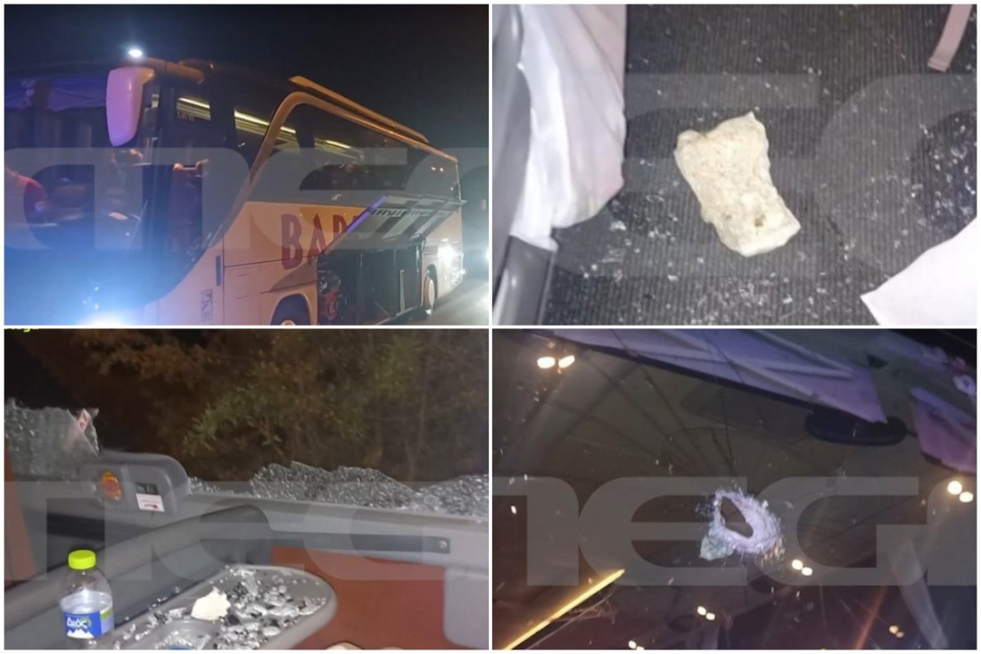 Kamenovan autobus sa srpskim turistima u Grčkoj! Ima povređenih