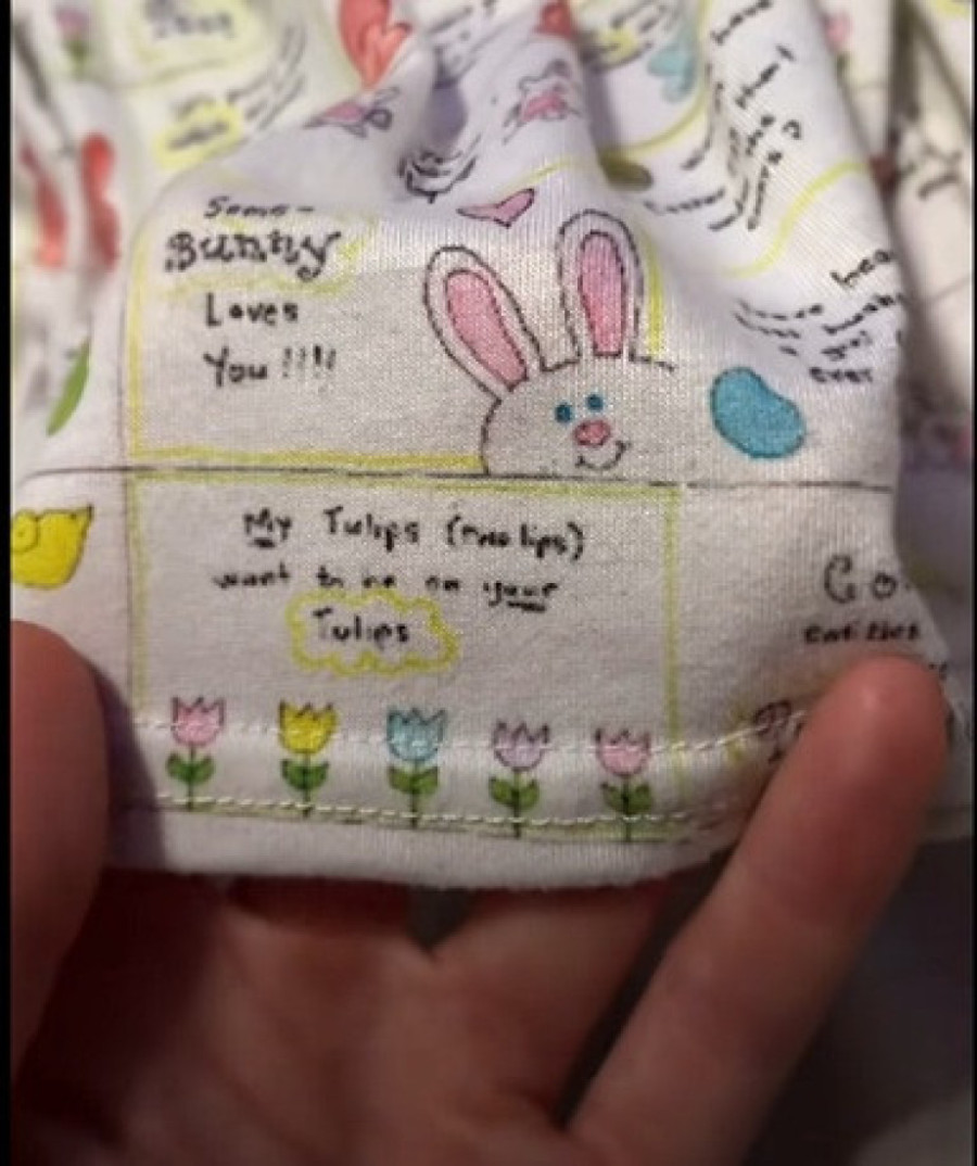 Jezivo! Mama otkrila šokantne poruke na dečjoj haljini: Na garderobi sa zečićima i pilićima, našao se 18+ sadržaj (VIDEO)