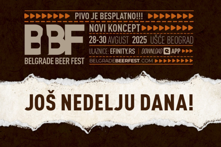 Sedam dana do muzičkog događaja godine - Belgrade Beer Fest 2025 počinje 28. avgusta!