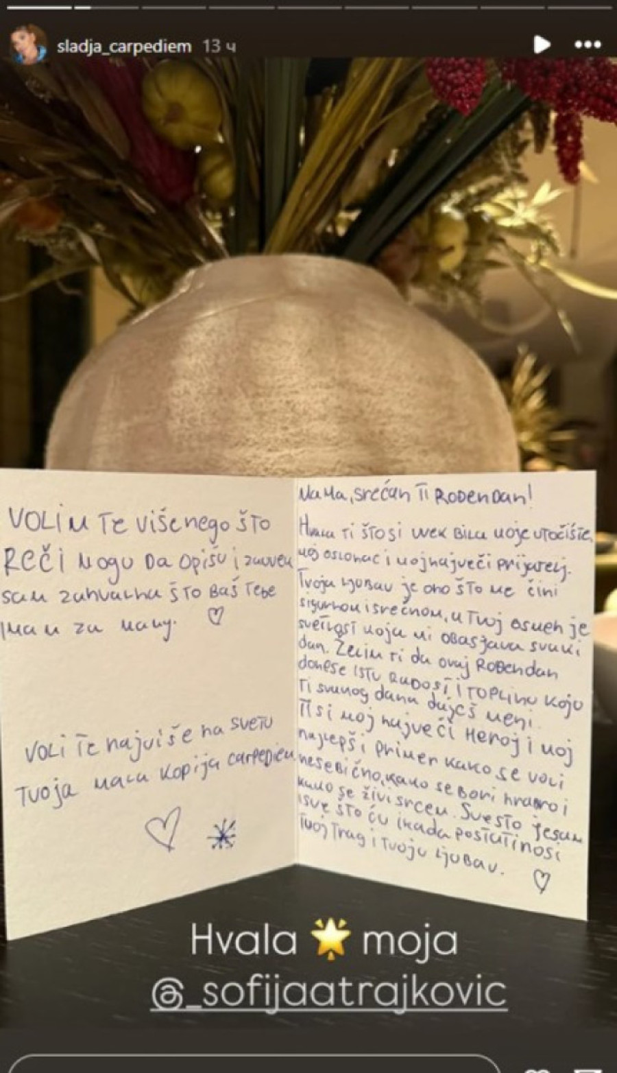 Isplivala emotivna poruka Đanijeve i Slađine ćerke: Tvoja ljubav je ono što me čini srećnom!