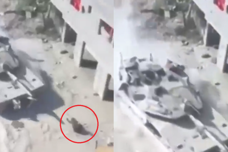 Brutalnije ne može: Izraelski tenk pregazio čoveka u Gazi (VIDEO)