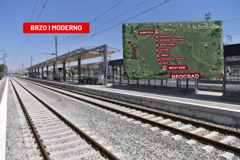 Brza pruga Subotica- Novi Sad pušta se u rad za mesec dana: Srbija dobija novu železničku arteriju, vozovi će ići do 200 km/h (FOTO/VIDEO)