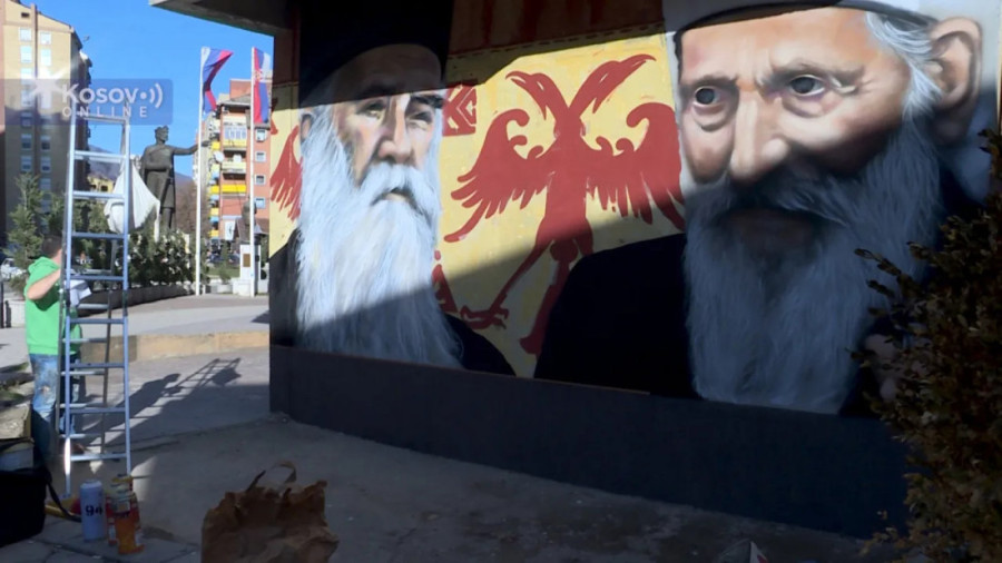 Eparhija raško-prizrenska o prekrečenim muralima: Zaustaviti aktivnosti koje prete miru i zajedničkom životu (FOTO)