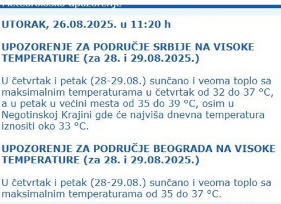Još nije gotovo! Očekuju se ozbiljne vrućine, a evo kada kreće pakao