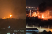 Plamen obasjao noćno nebo! Ukrajinci pogodili naftne rafinerije u dve ruske oblasti, buknuli požari (VIDEO)