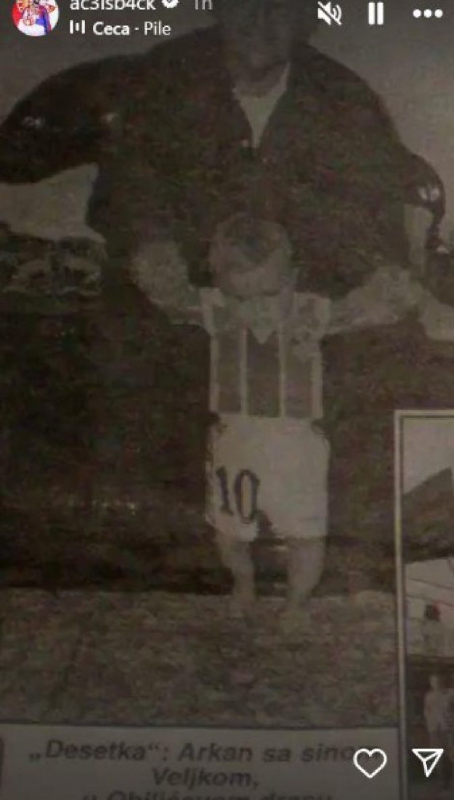 Veljko Ražnatović objavio emotivnu fotku s Arkanom: Tata i sin! (FOTO)