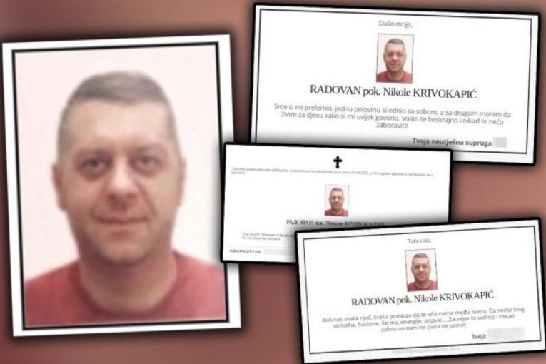 Srce si mi polomio: Potresni jecaj žene ubijenog Krivokapića - "škaljarac" danas sahranjen u Kotoru (FOTO)