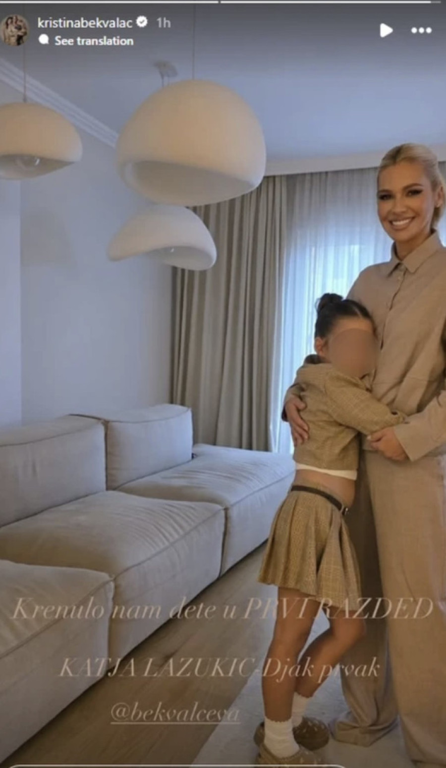 Mlađa ćerka Nataše Bekvalac spremna za školu: "Krenulo nam dete u prvi razred!" (FOTO)