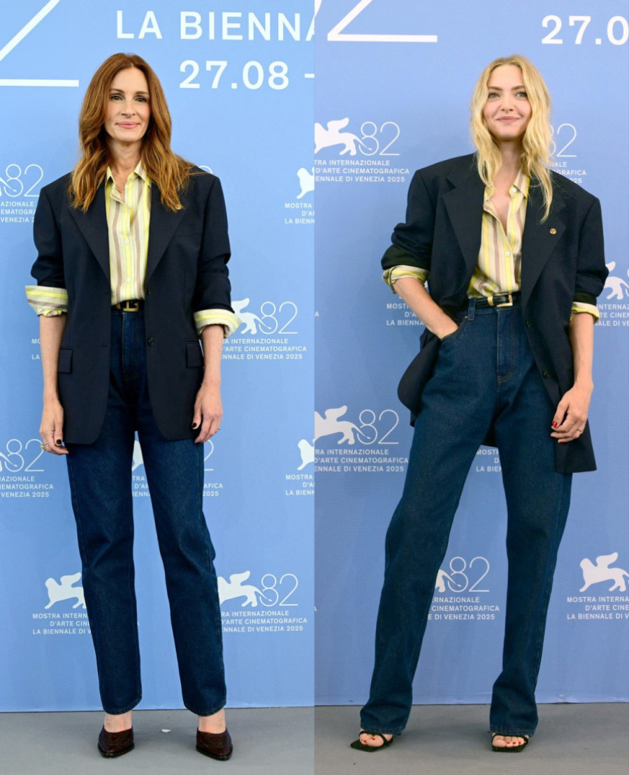 Da li je ovo dobar PR za novog kreativnog direktora Versačea? Džulija Roberts i Amanda Sejfrid ponele istu modnu kombinaciju (FOTO)