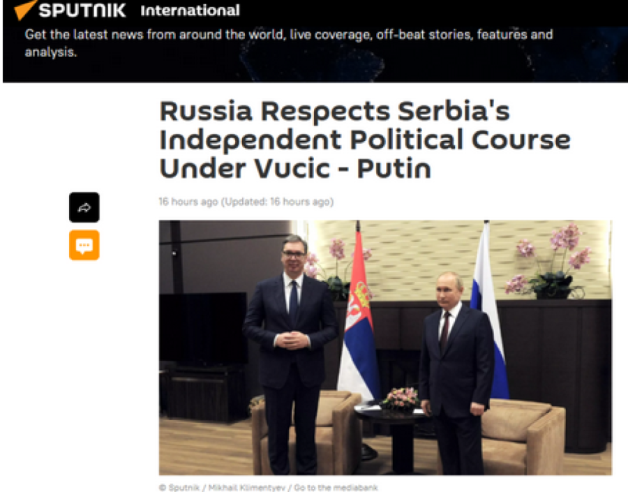 Oglasio se Kremlj posle razgovora Vučića i Putina: Dobri ugovori sa Beogradom!