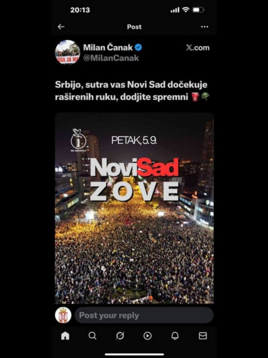 "U Novom Sadu je počelo, u Novom Sadu će se završiti!" Blokaderi najavljuju nasilje za večeras (FOTO)