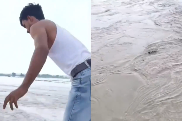 Izazov koji je postao tragedija: Mladić zbog opklade od 800 dinara skočio u nabujalu reku i nestao (VIDEO)