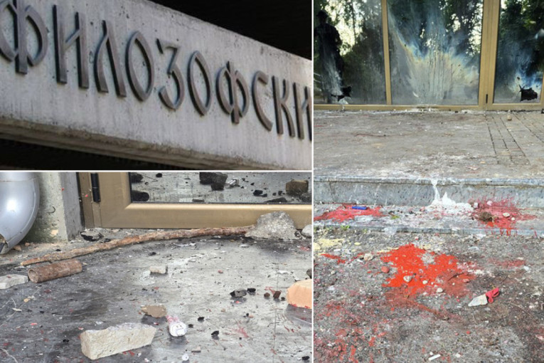 Dekanat novosadskog Filozofskog fakulteta: Žalimo jer nisu hteli da nas poslušaju da sve protekne mirno (FOTO/VIDEO)