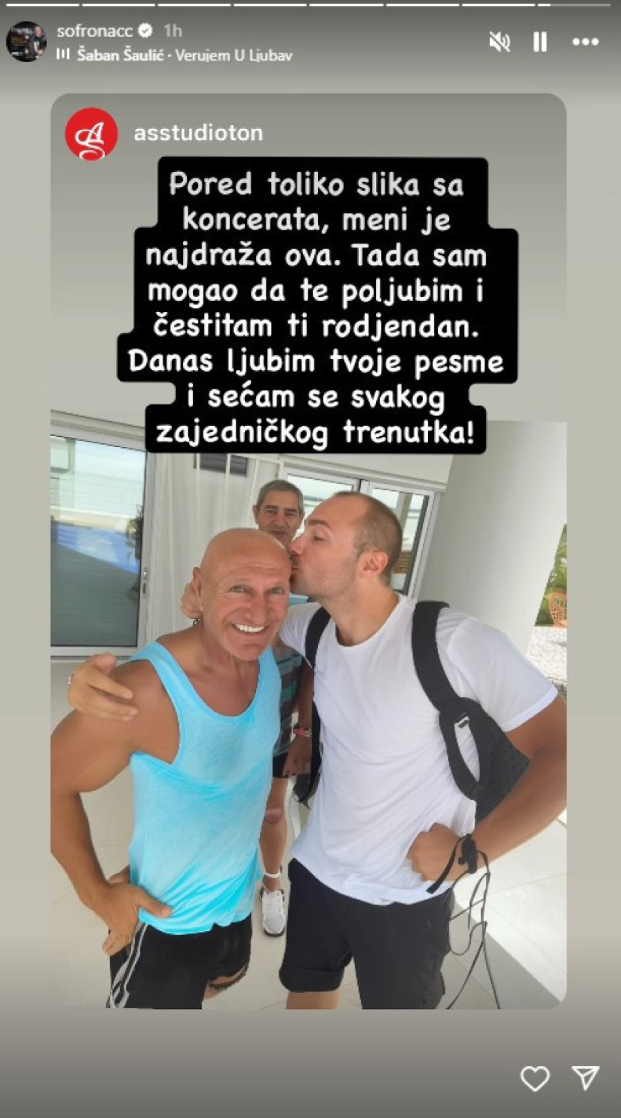 Muzičar uputio nikad emotivniju poruku Šabanu Šauliću na dan njegovog rođendana!