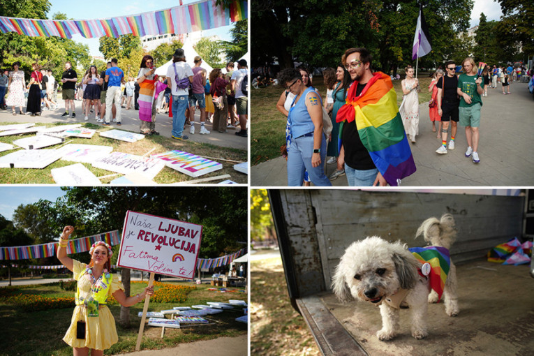 Završena prva blokaderska gej-parada: Olivera Kovačević predvodila šetnju