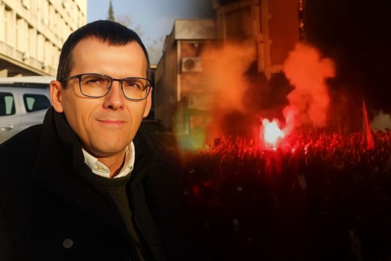 Dekan-blokader PMF-a u Novom Sadu Srđan Rončević pružio zaštitu blokaderima teroristima koji su pokušali da ubiju policajce! (VIDEO)