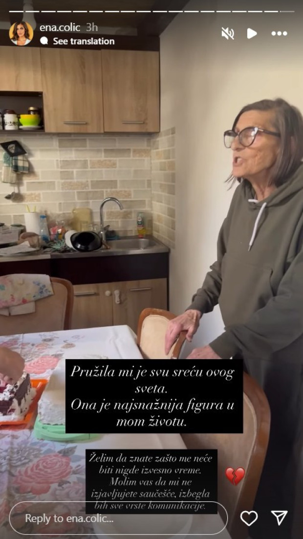 Smrtni slučaj u porodici Ene Čolić: Bivša rijaliti učesnica nema od bola