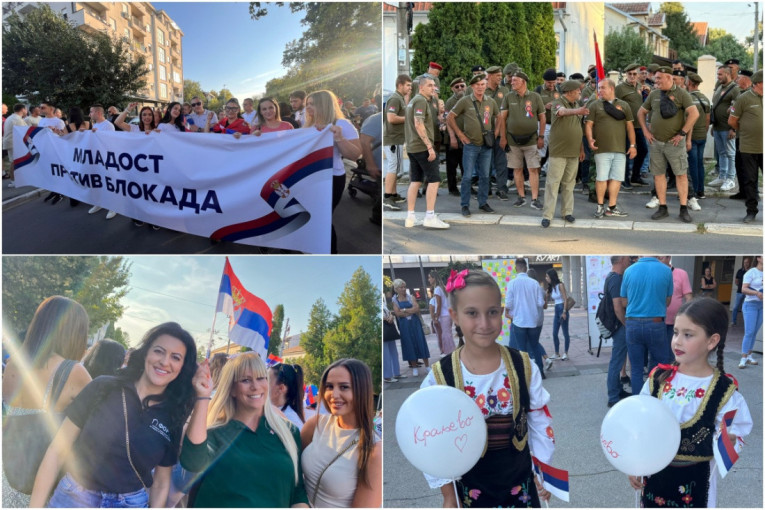 Dve Srbije! Blokaderi napadaju ljude sa decom, a pristojni ljudi šire ljubav i slogu! (VIDEO)