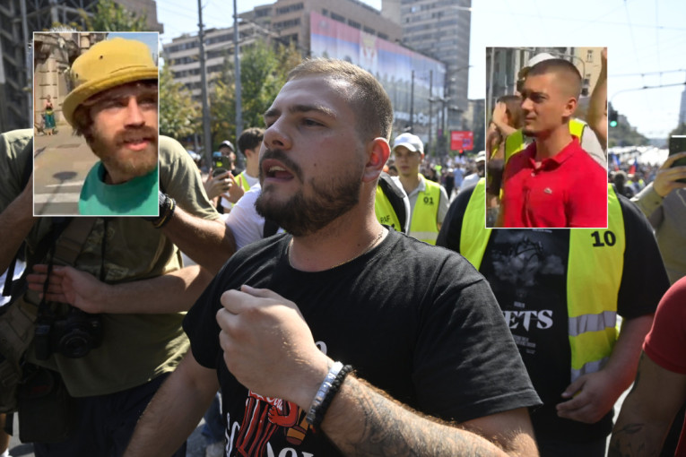 Ovo su blokaderske siledžije koje su brutalno napale novosadskog TikTokera: Gurali su ga i šutirali (VIDEO)