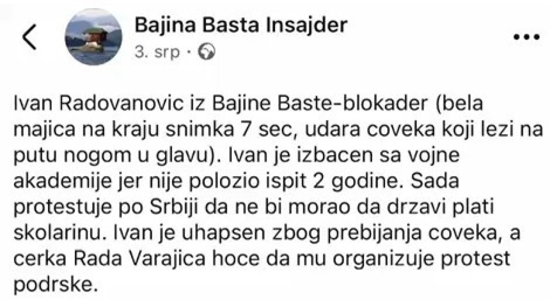 Ko to blokira Bajinu Baštu? Dileri, konzumenti opojnih droga i nasilnici zagorčavaju život normalnih građana! (FOTO/VIDEO)