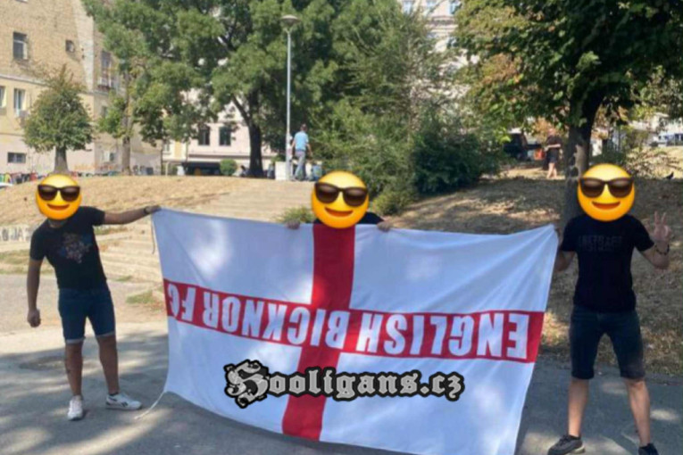 Englezi pravili haos po Beogradu: Navijači Srbije reagovali, pa se pohvalili "suvenirom" (FOTO)