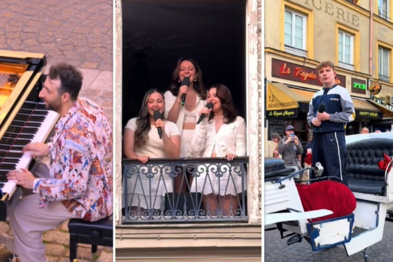 Apsolutni spektakl u Parizu: Pesma 30 muzičara odzvanjala je ulicama, a snimak nastupa zapalio je mreže (VIDEO)