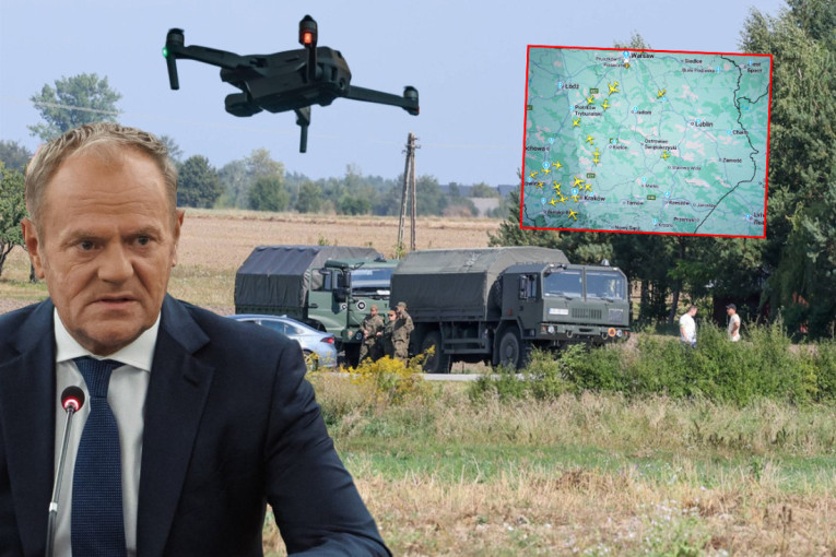 Ruski dronovi ušli u Poljsku: Tramp reagovao na incident, NATO aktivirao član 4 (FOTO)