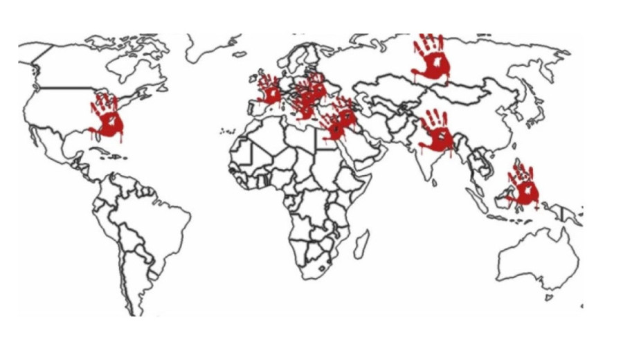Ovo je mapa krvavih šaka: Pogledajte gde su sve izazvali nemire, ne samo u Srbiji!