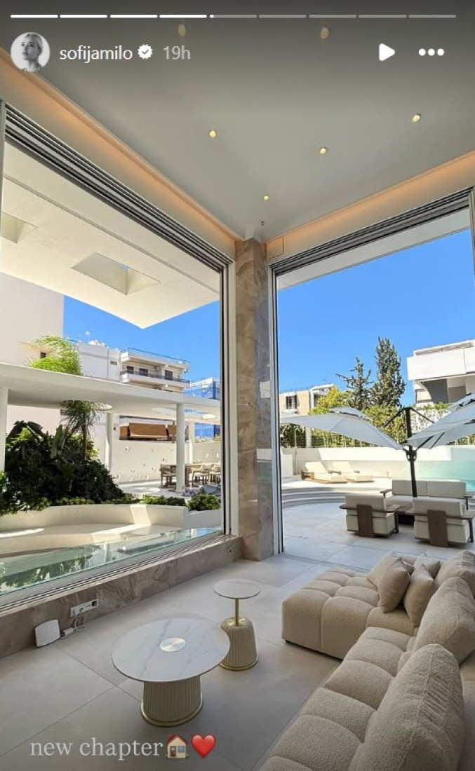 Žena fudbalera pokazala novi dom u Grčkoj: Sofija i Luka se preselili u luksuznu vilu (FOTO)