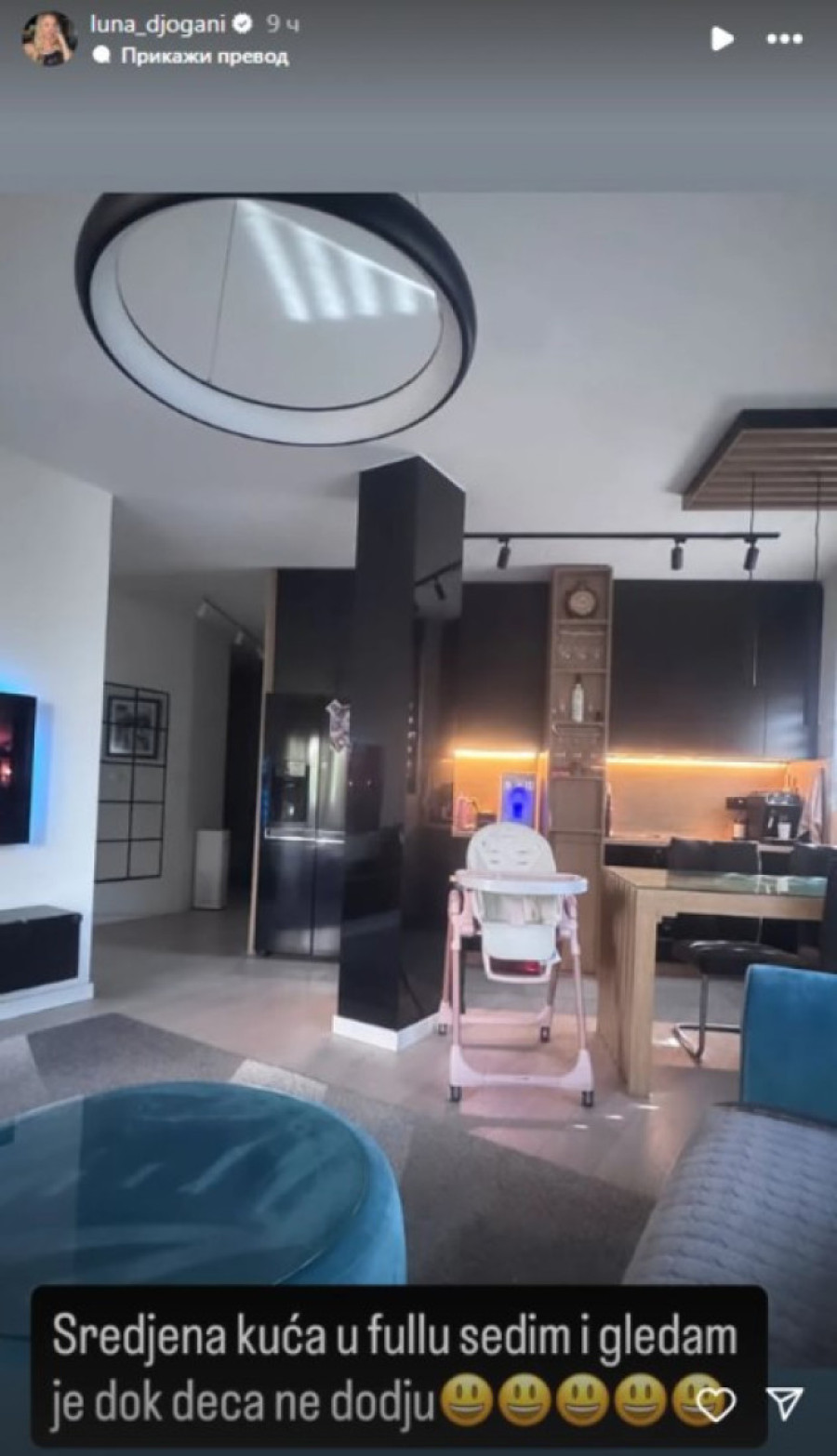 Luna Đogani pokazala stan kao iz časopisa, ali to kod nje ne traje dugo: Sedim i čekam!