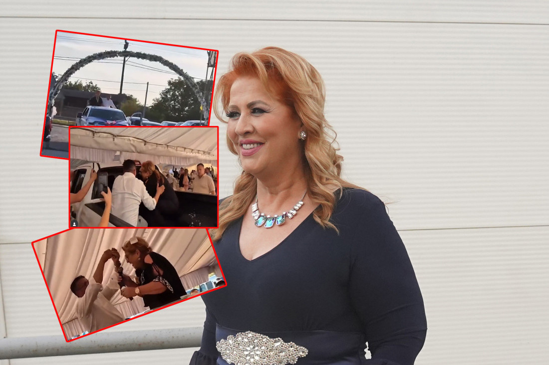 Ćanamobilom pod šator! Hit snimak pevačice sa slavlja, morala da zalegne! (VIDEO)