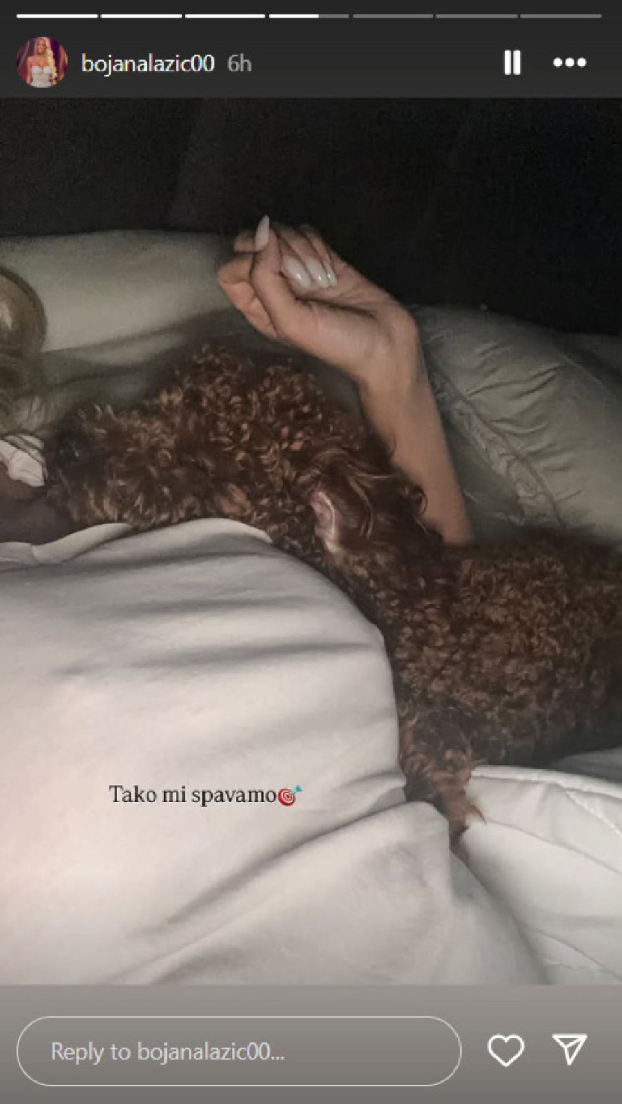 Bojana Lazić podelila fotku iz kreveta! Evo i ko joj pravi društvo (FOTO)