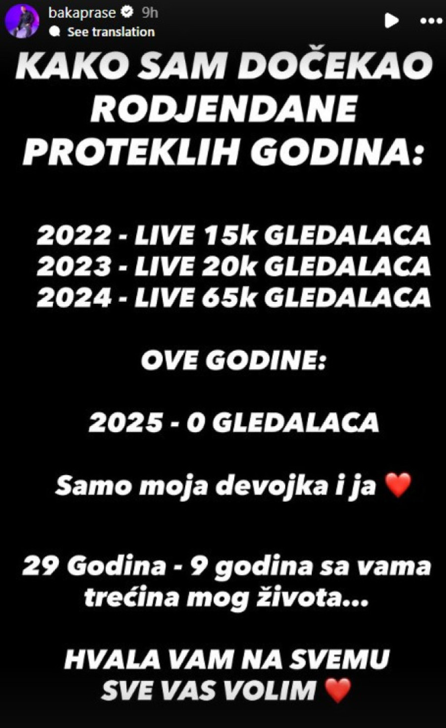 Baka Prase slavi rođendan! Evo koliko godina je napunio: "Trećinu života sam sa vama!"