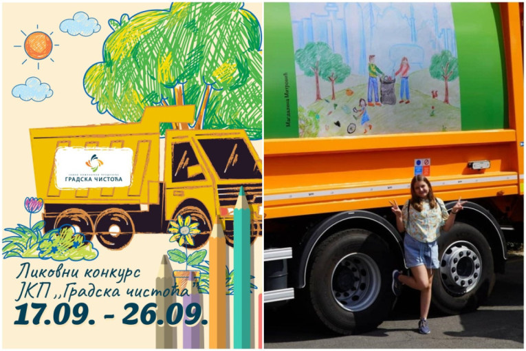 Likovni konkurs za osnovce: Pobedi i tvoj rad će krasiti vozila "Gradske čistoće"