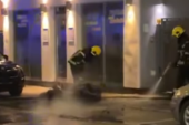 Drama u Čačku! Izgoreo motor, polomljena i nadzorna kamera (VIDEO)