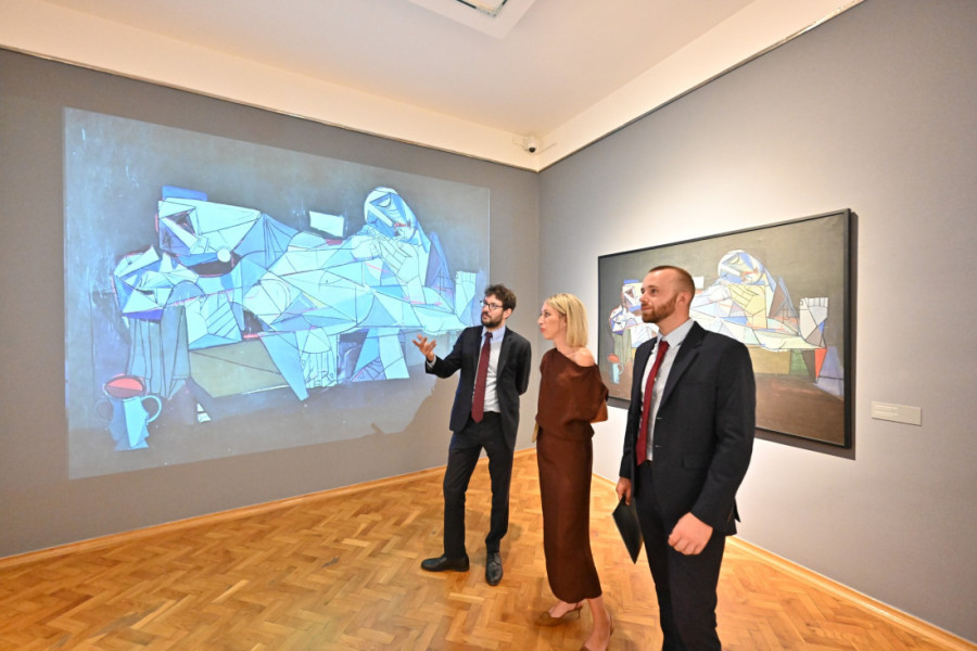 Povodom sto godina od rođenja Lazara Vozarevića u Galeriji Matice srpske otvorena impresivna izložba (FOTO)