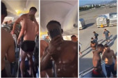 Ovakvu scenu sigurno niste videli odavno: Fudbaleri Monaka se poskidali u avionu, pa izašli na pistu (VIDEO)